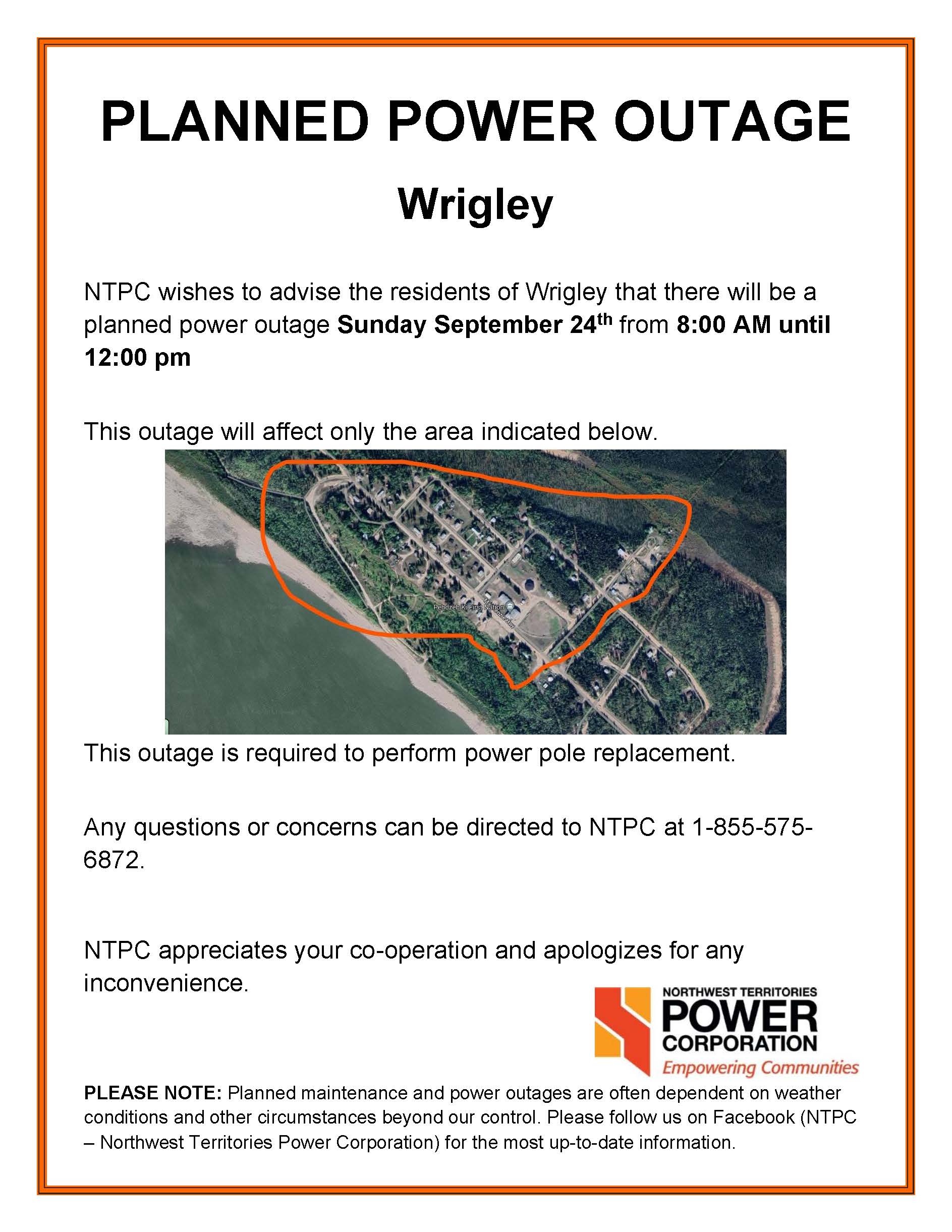 Planned Outage Wrigley