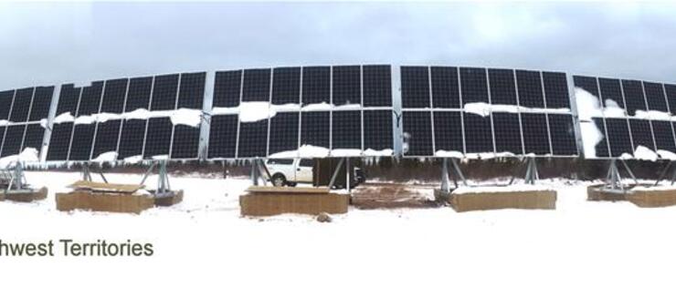 Colville Lake Solar Array. Colville, NWT