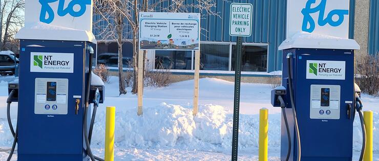 Hay River EV charging station